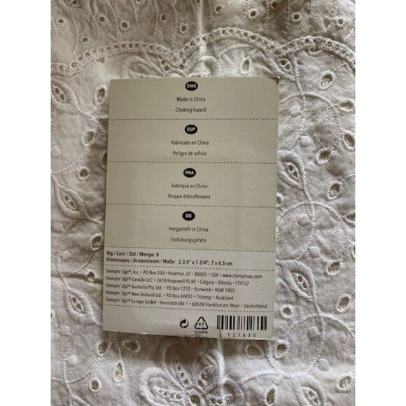 Stampin Up! Designer Frames Embossing Folder Die Cut Set Metal 2.93" x 1.34" - Picture 10 of 10